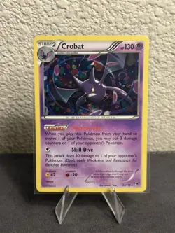 Crobat 33/119 Cosmos Holo XY Phantom Forces Promo Pokemon Card NM - Image 1