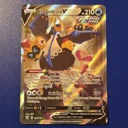 Pokemon Empoleon V Ultra Rare Full Art Holo Card 146/163 Battle Styles - Image 1
