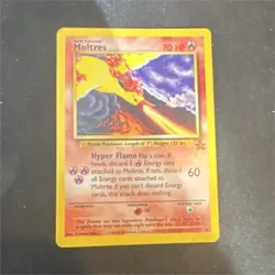 Pokemon Moltres 33/64 Vintage 1999 Basic Flame 70 HP English TCG Card Stock - Image 1