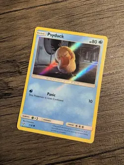 Pokemon Card Psyduck Detective Pikachu Holo 7/18 - Image 1