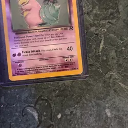 Pokemon Dark Slowbro 12/82 Holo Rare Swirl LP Condition 2000 TCG Card - Image 4