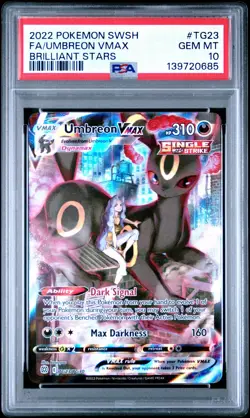 PSA 10 Umbreon VMAX TG23/TG30 Brilliant Stars Holo Pokemon Card - Gem Mint - Image 1