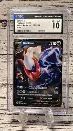 Darkrai V 098/189 - Astral Radiance CGC GEM MINT 10 Pokemon Card PSA - Image 1