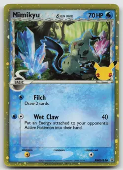 Mimikyu (Delta Species) Promo Holofoil SWSH: Sword & Shield Cards SWSH136 NM - Image 1