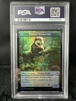 2024 MAGIC THE GATHERING BLOOMBURROW TENDER WILDGUIDE-0024 FISH-0004-FOIL PSA 10 - Image 2