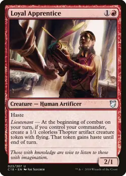 MTG Loyal Apprentice ** Commander 2018 ** English - Image 1