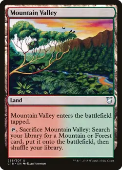 MTG Mountain Valley ** Commander 2018 ** English - Image 1