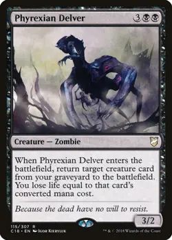 MTG Phyrexian Delver ** Commander 2018 ** English - Image 1