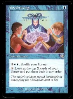MTG Soothsaying LP Light Play Mercadian Masques [1183] - Image 1