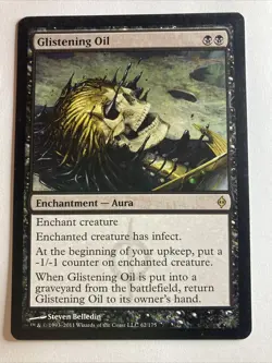 Glistening Oil New Phyrexia MTG LP - Image 1