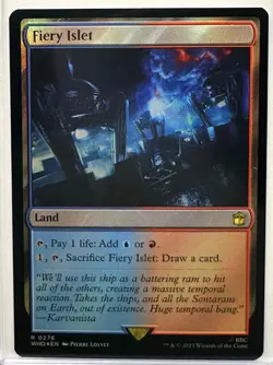 Fiery Islet, Doctor Who, Magic the Gathering, MTG, FOIL (278) - Image 1