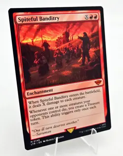 2023 MTG Magic The Gathering LOTR Lord of the Rings #149 Spiteful Banditry NM - Image 1