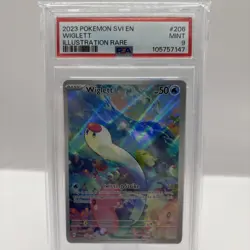 2023 POKEMON SVI EN-SCARLET & VIOLET ILLUSTRATION RARE #206 WIGLETT PSA 9 - Image 1