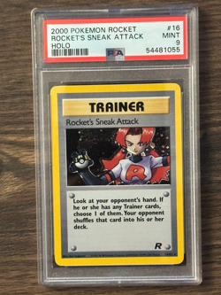 Pokemon ROCKETS SNEAK ATTACK HOLO PSA 9 # 54481055 #16 - Image 1