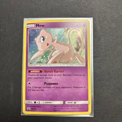 Mew SM215 Sun & Moon [2019] Cosmos Holo Rare Black Star Promo Pokemon TCG NM - Image 1