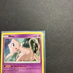 Mew SM215 Sun & Moon [2019] Cosmos Holo Rare Black Star Promo Pokemon TCG NM - Image 2
