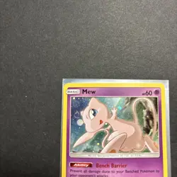 Mew SM215 Sun & Moon [2019] Cosmos Holo Rare Black Star Promo Pokemon TCG NM - Image 3
