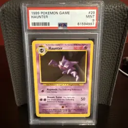 Pokemon TCG Base Set Haunter #29/102 PSA 9 1999 WOTC - Image 1