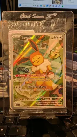 SEALED Pokemon Eevee SVP 173 Prismatic Evolutions Full Art Holo Black Star Promo - Image 1