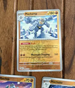 Machop 066/165 Machoke 067/165 Machamp 068/165 Reverse Holo Pokemon S&V 151 - Image 2
