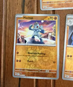 Machop 066/165 Machoke 067/165 Machamp 068/165 Reverse Holo Pokemon S&V 151 - Image 3