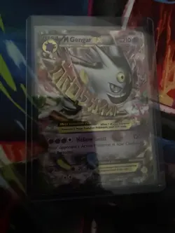 Pokemon Mega M Gengar EX XY166 Full Art Black Star Promo - Image 1