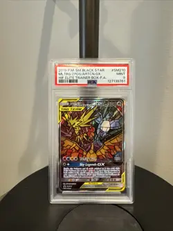 2019 Pokemon Sun & Moon Black Star Moltres & Zapdos & Articuno GX Promo PSA 9 - Image 1