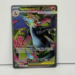 Pokemon TCG Mega Charizard X EX Full Art Ultra Rare Phantasmal Flames 109/094 NM - Image 1