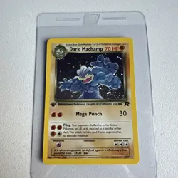 Dark Machamp 10/82 Holo Rare Team Rocket PSA WOTC Vintage Pokemon - Image 1