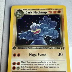 Dark Machamp 10/82 Holo Rare Team Rocket PSA WOTC Vintage Pokemon - Image 2