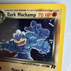 Dark Machamp 10/82 Holo Rare Team Rocket PSA WOTC Vintage Pokemon - Image 4