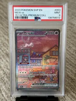 MEW EX 151 ULTRA-PREMIUM COLL POKEMON SVP EN-SV BLACK STAR PROMO 2023 #53 PSA 9 - Image 1