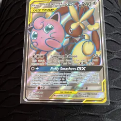 Mega Lopunny & Jigglypuff GX 225/236 Tag Team Cosmic Eclipse Pokemon TCG - Image 3