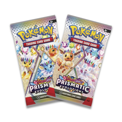 POKEMON TCG SCARLET & VIOLET PRISMATIC EVOLUTIONS MINI TIN X8 FULL ART SET *NEW* - Image 2