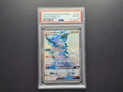 Pokemon PSA 8 Shiny Lycanroc GX | SV67/SV94 Full Art Hidden Fates Rare TCG - Image 1