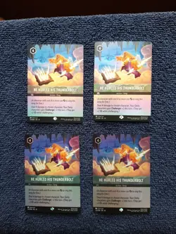 4-He Hurled His Thunderbolt EPIC 222/204 Disney Lorcana Whispers in the Well - Image 1