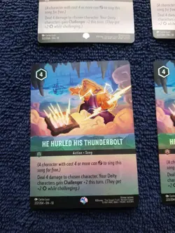 4-He Hurled His Thunderbolt EPIC 222/204 Disney Lorcana Whispers in the Well - Image 4