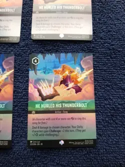 4-He Hurled His Thunderbolt EPIC 222/204 Disney Lorcana Whispers in the Well - Image 5