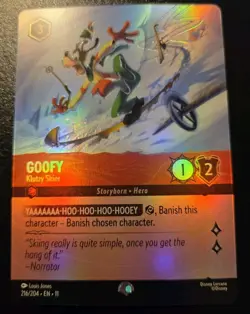 Goofy - Klutzy Skier 216/204 Foil Epic Winterspell Disney Lorcana TCG - Image 1