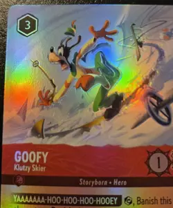Goofy - Klutzy Skier 216/204 Foil Epic Winterspell Disney Lorcana TCG - Image 2