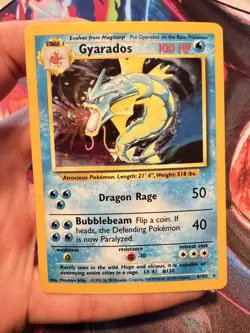 Gyarados NM/MINT Base Set Unlimited 6 Holo Pokemon Vintage WOTC 1999 6/102 UNL - Image 1