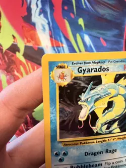 Gyarados NM/MINT Base Set Unlimited 6 Holo Pokemon Vintage WOTC 1999 6/102 UNL - Image 2