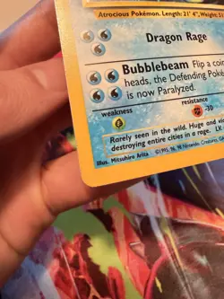 Gyarados NM/MINT Base Set Unlimited 6 Holo Pokemon Vintage WOTC 1999 6/102 UNL - Image 4