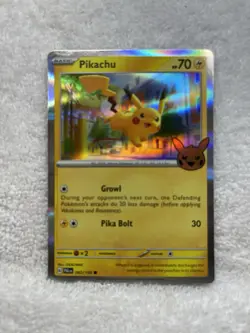 Pokemon TCG Pikachu & Meditite Holo Cards PALDEA 2023 062/193 099/192 - Image 3