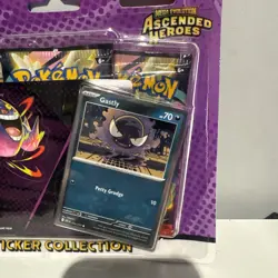 Pokemon TCG Ascended Heros Tech Sticker Collection Gastly Sealed New - Image 2