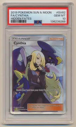 PSA 10 Pokemon Hidden Fates Full Art Cynthia SV82/SV94 GEM MINT Condition!! - Image 1