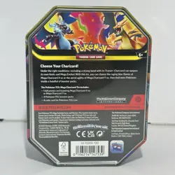 Pokemon Mega Charizard ex Factory Sealed Tin Box -Charizard Y -4 Booster Packs - Image 2