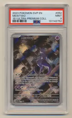 PSA 9 Pokemon Black Star Promo Mewtwo SVP EN #052 MINT Condition!! - Image 1