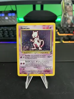 Pokemon TCG Base Set 2 Mewtwo #10/130 Holo Rare Unlimited - Image 1