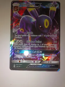 Pokemon TCG Umbreon GX SM Base Set 80/149 Ultra Rare Holo - Image 3